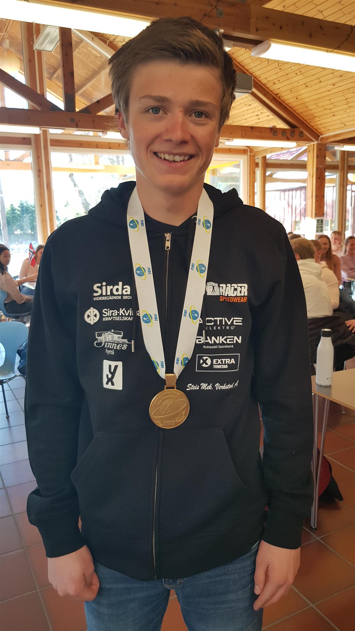 Andreas Aas med gullmedalje fra VM - Klikk for stort bilde